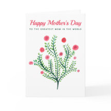 Primavera feliz dia de as mães para Aquarela