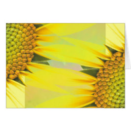 Cartão Primavera girassóis