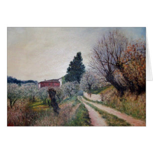 Cartão PRIMAVERA MAIS CEDO EM VERNALESE / Paisagem da Tos