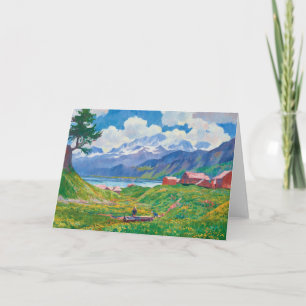 Cartão Primavera Paisagem Giovanni Giacometti