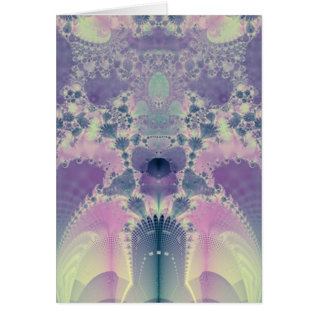 Cartão Primavera roxo (Frente)