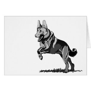 Cartão Primavera Schäferhund