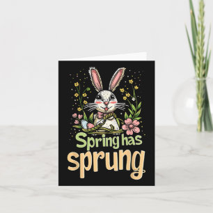 Cartão Primavera tem o Sprung Holiday Páscoa Engraçado Te