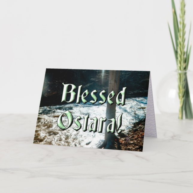 Cartão Primavera Thaw (Frente)