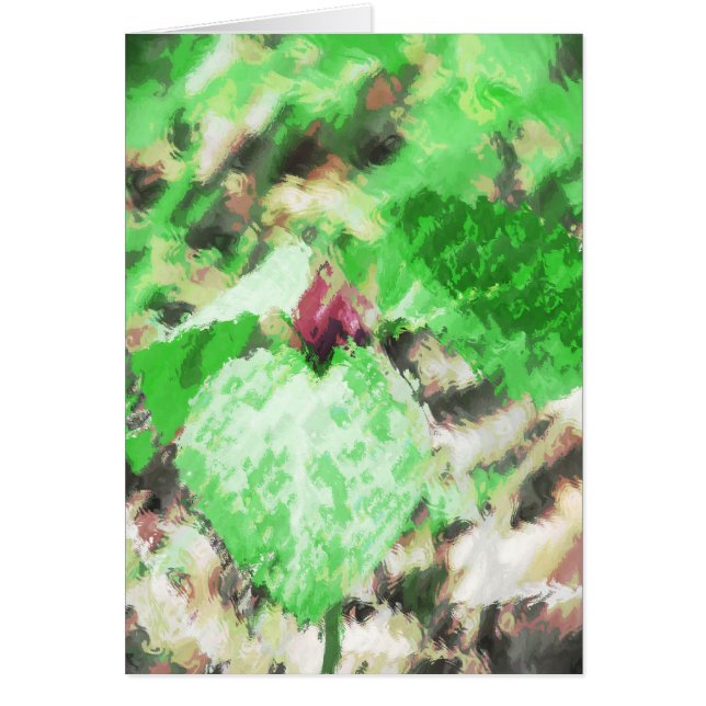 Cartão Primavera Trillium WildflowerTodas as Ocasiões Sau (Frente)