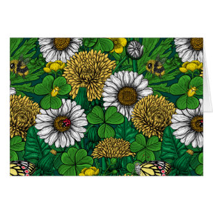 Cartão Primavera verde