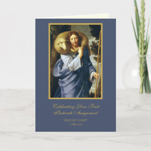 Cartão Primeira Atribuição Pastoral Padre Jesus Ovelhas