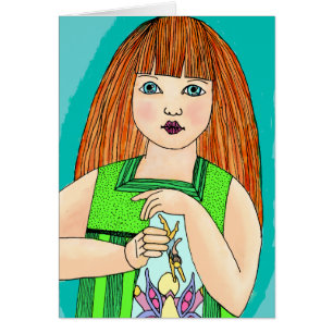 Cartão Primeira captura feericamente