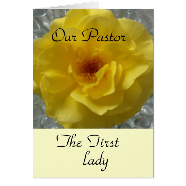 Cartão Primeira-dama e Pastor (Frente)
