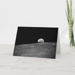 Cartão Primeira fotografia de um nascer da Terra tirada p
