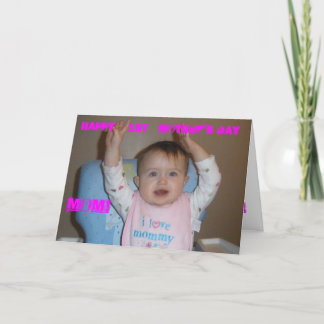 Cartão Primeira MAMÃ feliz do dia das mães!