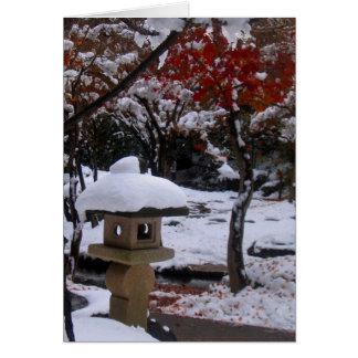 Cartão Primeira neve