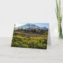 Cartão Primeira noite no Mt Rainier