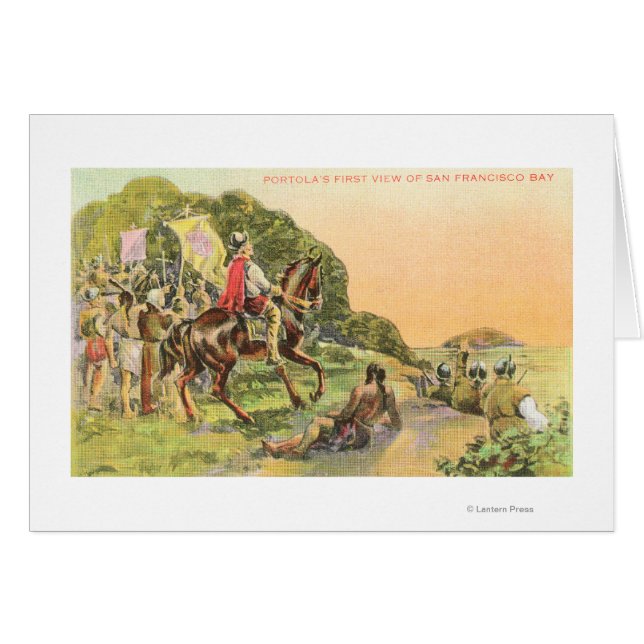 Cartão Primeira Visão do Capitão Portola (Frente Horizontal)