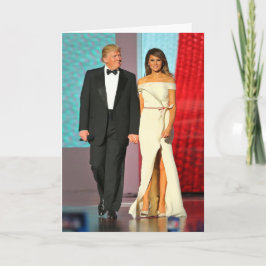 Cartão Primeiramente casal Donald e bola da liberdade do