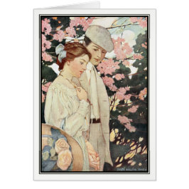 Cartão Primeiro amor por Jessie Willcox Smith