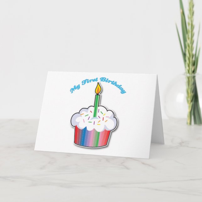 Cartão Primeiro aniversário (Frente)
