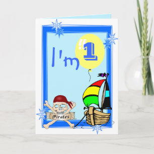 Cartão Primeiro aniversário