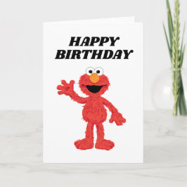 Cartão Primeiro aniversario Elmo Simples