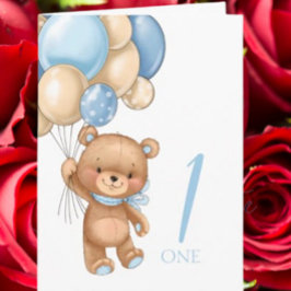 Cartão Primeiro aniversario Feliz