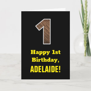 Cartão primeiro aniversario: Nome, Padrão de Grãos de M