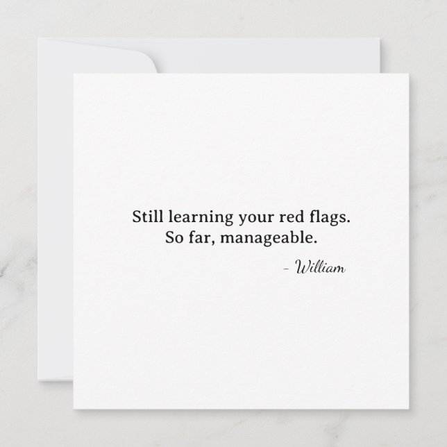 Cartão Primeiro Cupido da Taça da Raposa do Dia dos Namor (Verso)