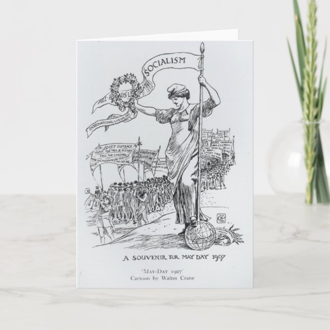 Cartão Primeiro de Maio, 1907 (Frente)