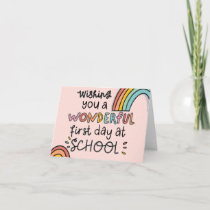Cartão Primeiro Dia da Escola