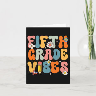 Cartão Primeiro Dia Da Escola Vibes Do Quinto Grau De Vol