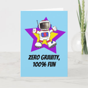 Cartão Primeiro dia de escola - Astronauta