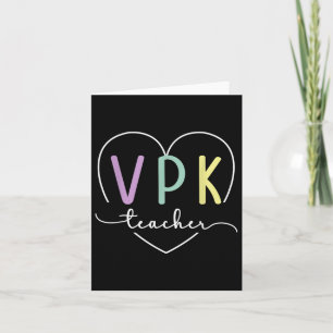 Cartão Primeiro Dia Do Professor De Vpk Coração De Volta