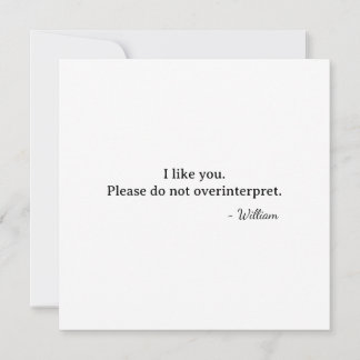 Cartão Primeiro dia dos namorados eu gosto de você não le