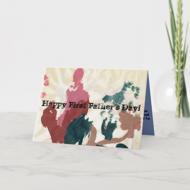 Cartão Primeiro dia dos pais feliz! (Frente)