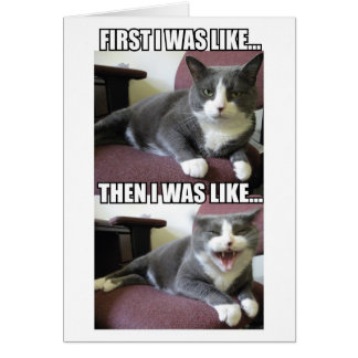 Cartão Primeiro Eu Estava Como...