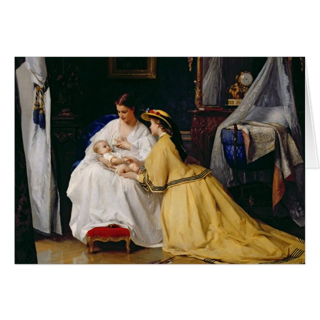 Cartão Primeiro nascer, 1863 (Frente Horizontal)