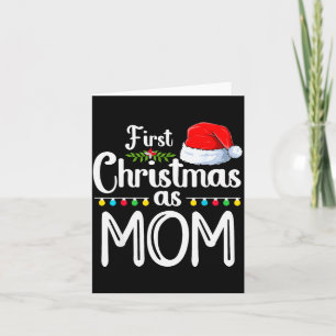 Cartão Primeiro Natal como Mamãe Nova Mamãe 1º Natal Nata