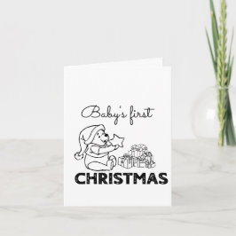 Cartão Primeiro Natal do Bebê
