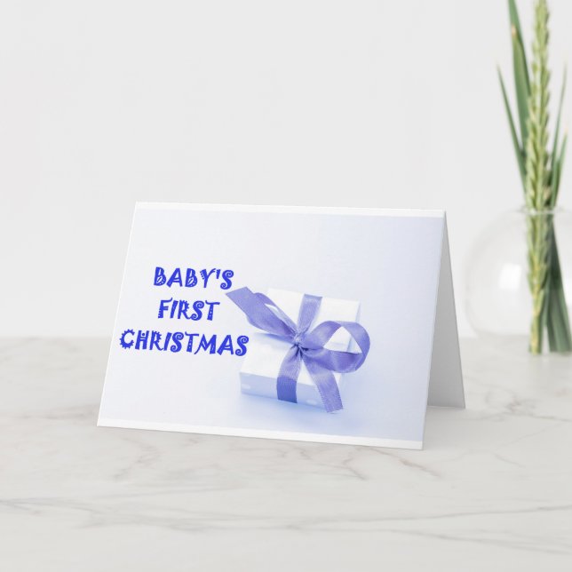 Cartão Primeiro Natal do Bebê (Frente)
