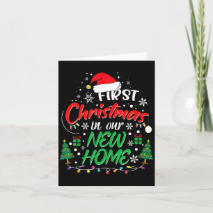 Cartão Primeiro Natal Em Nossa Nova Casa Aquecimento Nata