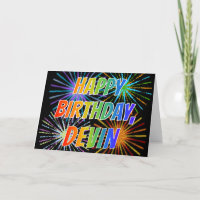 Primeiro nome "DEVIN" Diversão "FELIZ ANIVERSÁRIO"