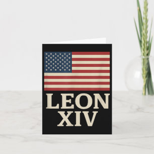 Cartão Primeiro Papa Americano Leo Xiv