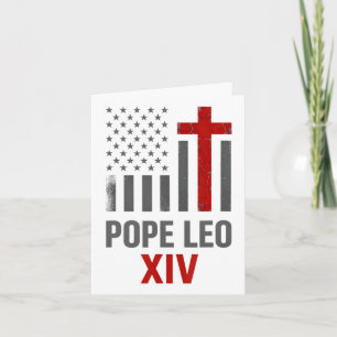 Cartão Primeiro Papa Americano Leo Xiv Religiosos Católic