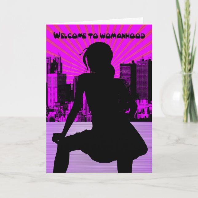 Cartão Primeiro período, 1rua, Mulher (Frente)