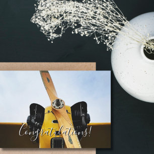 Cartão Primeiro Piloto de Estudante Parabéns Engraçados p