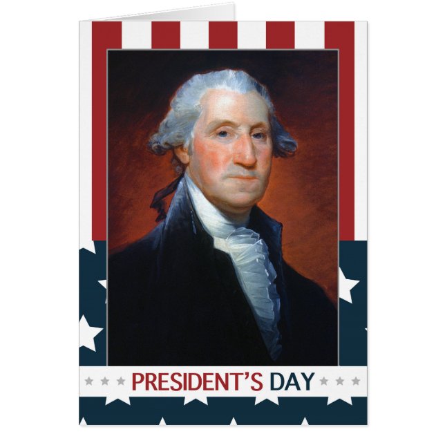 Cartão Primeiro presidente: George Washington (Frente)