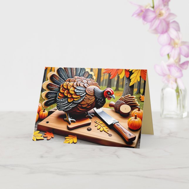 Cartão "Primeiro, seja grato por não ser uma Turquia" (Orquídea)