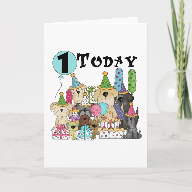 Cartão Primeiros aniversarios e presentes de Camiseta (Frente)