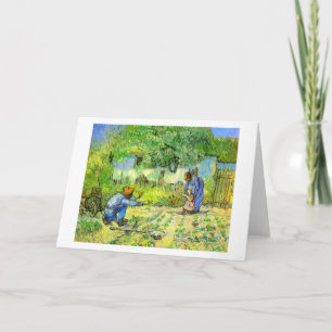 Cartão Primeiros passos, 1890 Vincent van Gogh.