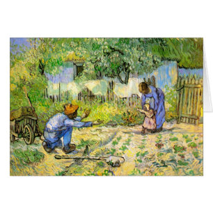 Cartão Primeiros passos (depois do Millet) Van Gogh Belas