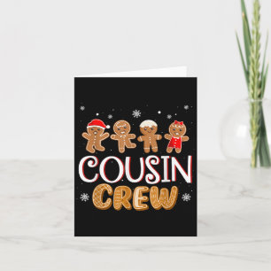 Cartão Primo Crew Natal Pajama Xmas Funny Gingerbrea